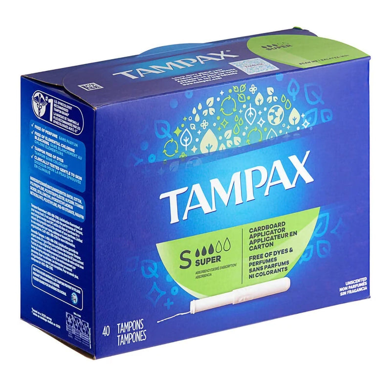 Tampon, Tampax Supr Flshbl (40/Bx 12Bx/Cs), Sold As 40/Box Procter 00073010000728