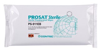 Prosat® Sterile™ Presaturated Cleanroom Wipe, Sold As 30/Pack Fisher 18999474