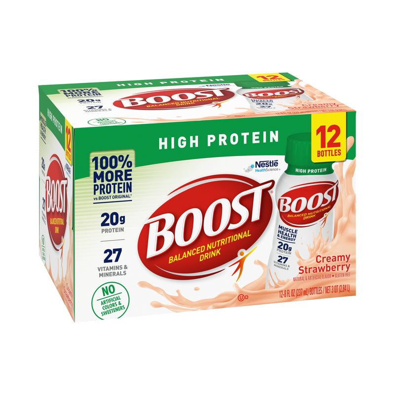 Boost® High Protein Strawberry Complete Nutritional Drink, 8-Ounce Bottle, Sold As 12/Pack Nestle 00041679801970