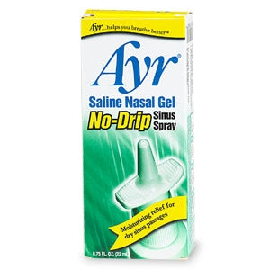 Ayr® Saline Nasal Gel No-Drip Sinus Spray Nasal Moisturizer, Sold As 1/Each Bf 00225052848