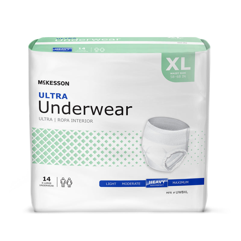 Mckesson Ultra Heavy Absorbent Underwear, X-Large, Sold As 4/Case Mckesson Uwbxl