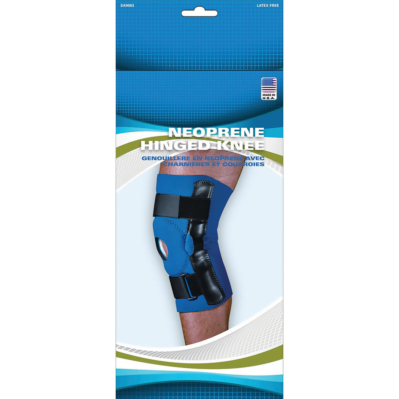 Sport-Aid™ Hinged Knee Brace, Extra Large, Sold As 1/Each Scott Sa9063 Blu Xl