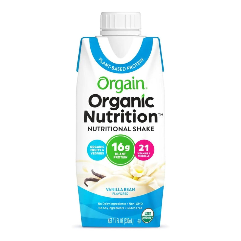 Orgain® Organic Nutrition™ Vegan Vanilla Nutritional Shake, 11-Ounce Carton, Sold As 12/Case Orgain 851770006743
