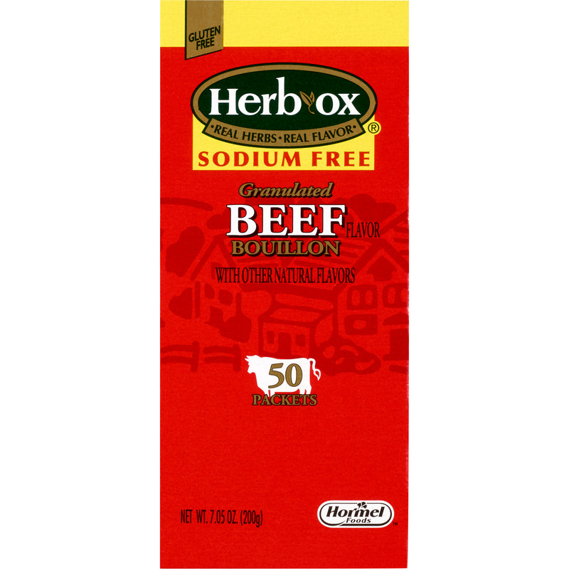 Herb-Ox® Beef Bouillon Sodium Free Instant Broth, Sold As 50/Box Hormel 23371