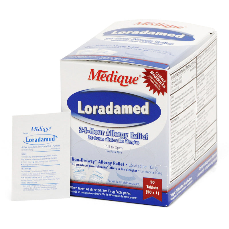 Loradamed Loratadine Allergy Relief, Sold As 50/Box Medique 20350
