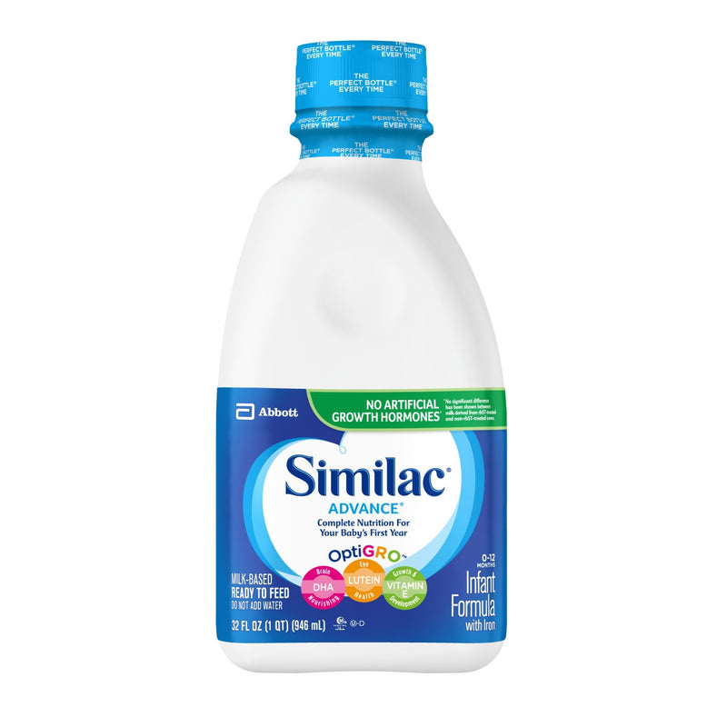 Similac® Advance® 20 Ready To Use Infant Formula, 32 Oz. Bottle, Sold As 6/Case Abbott 53363