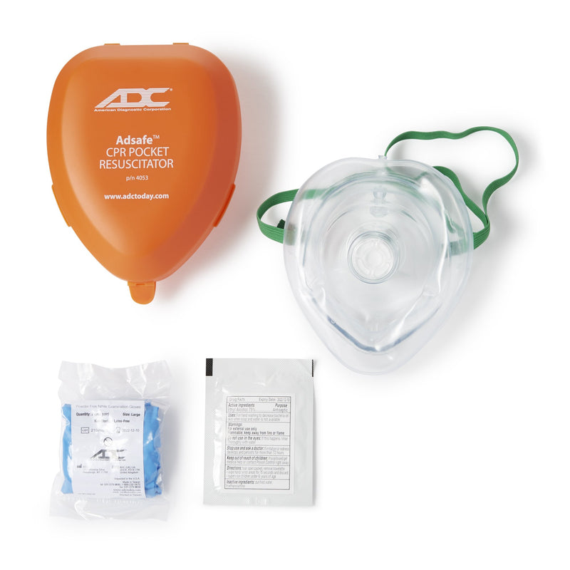Adsafe™ Cpr Pocket Resuscitation Mask, Sold As 1/Each American 4053