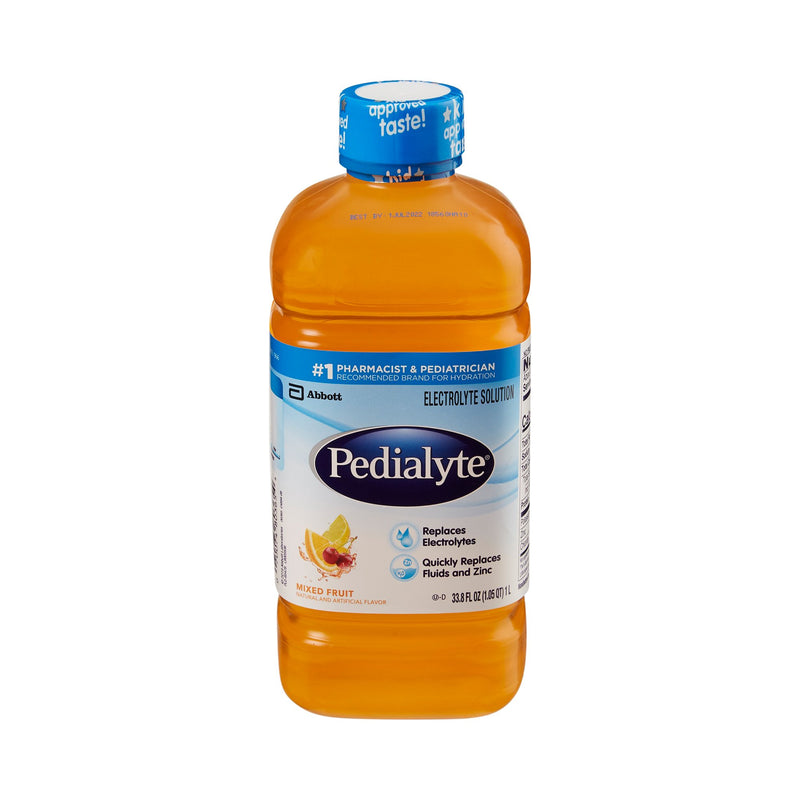 Pedialyte® Mixed Fruit Electrolyte Solution, 1 Liter Bottle, Sold As 8/Case Abbott 00365