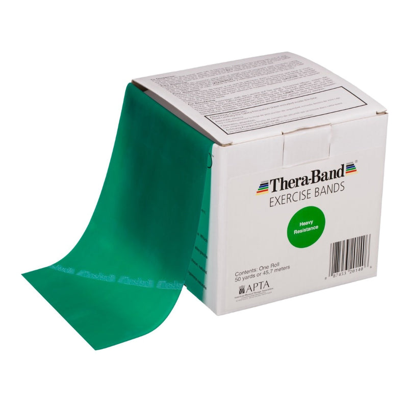 Theraband® Exercise Resistance Band, Green, 6 Inch X 50 Yard, Level 3 Resistance, Sold As 1/Roll Performance 20140