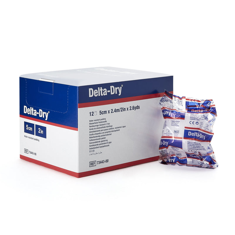 Delta-Dry® White Synthetic Water Resistant Cast Padding, 2 Inch X 2.6 Yard, Sold As 1/Each Bsn 7344300