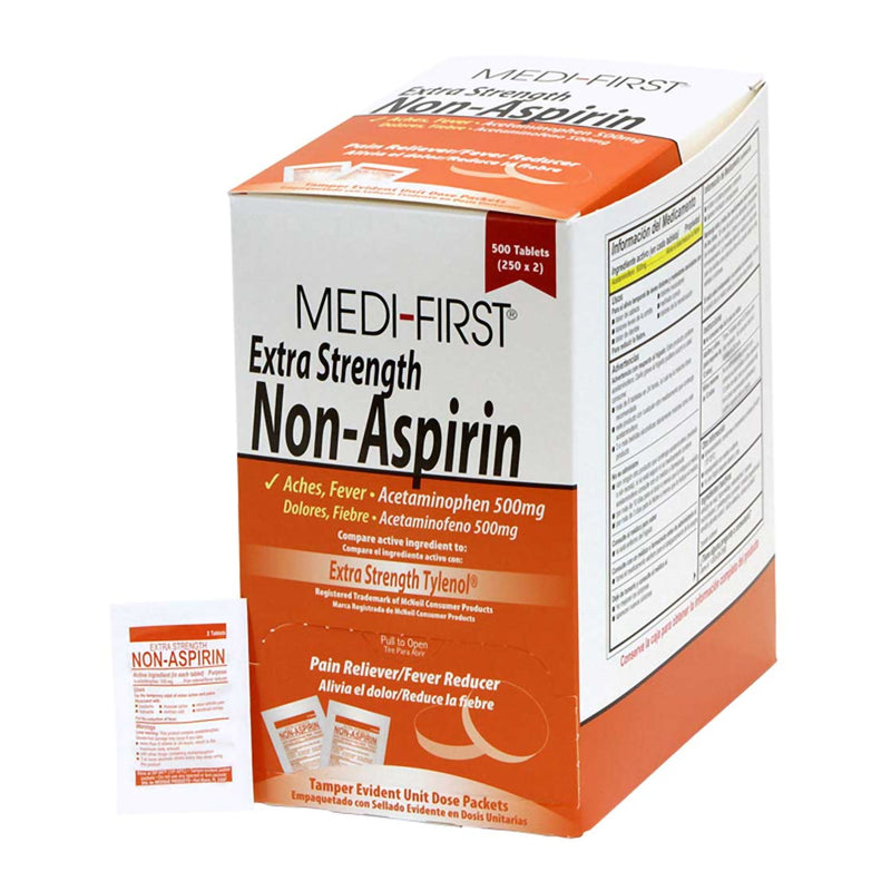 Medi-First® Acetaminophen Pain Relief, Sold As 500/Box Medique 80413