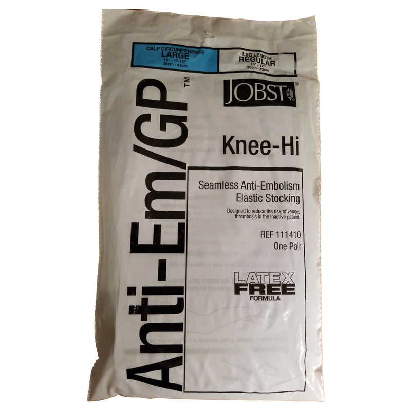 Jobst® Anti-Em/Gp™ Knee High Anti-Embolism Stockings, Large / Regular, Sold As 12/Box Bsn 111410