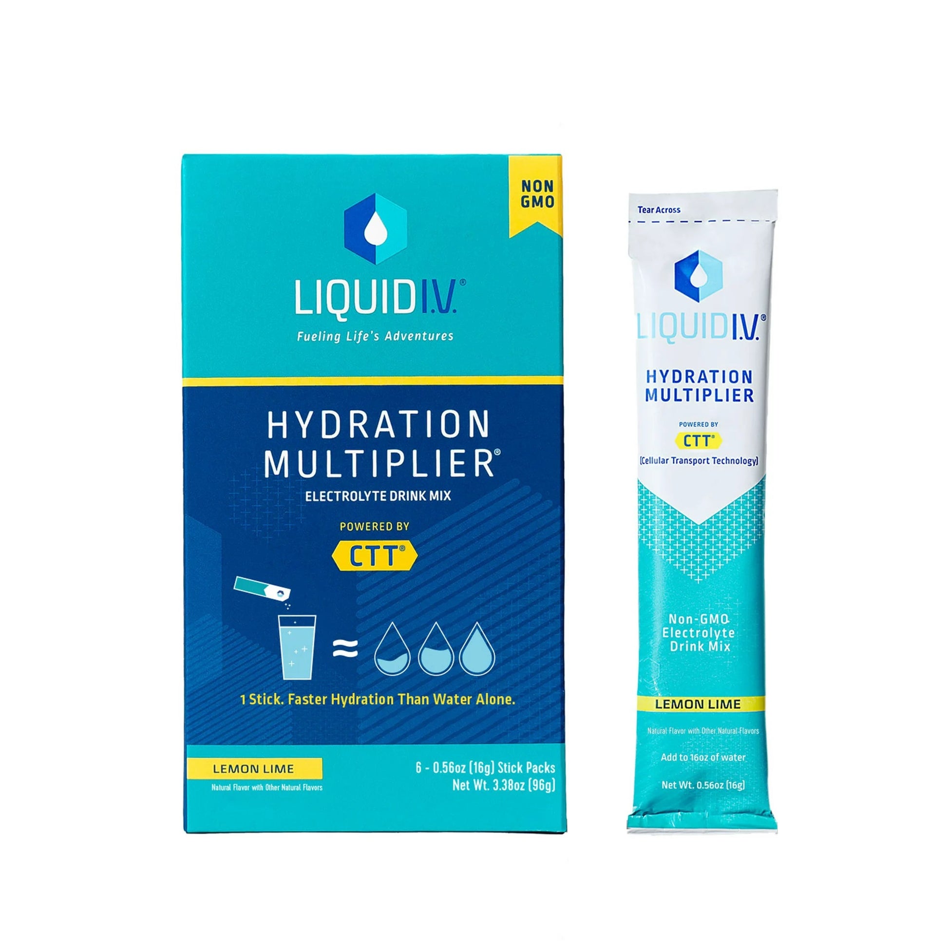 Liquid I.V. Hydration Multiplier Electrolyte Drink Mix Stick Packs Lemon Lime, Sold As 72/Case Emerson Lvm-6001