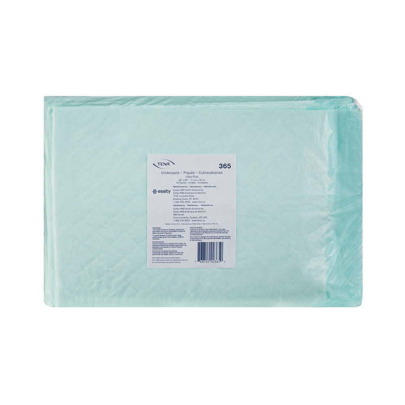DISPOSABLE UNDERPAD TENA® ULTRA PLUS 28 X 30 INCH POLYMER MODERATE ABSORBENCY, 100/CASE, ESSITY 365