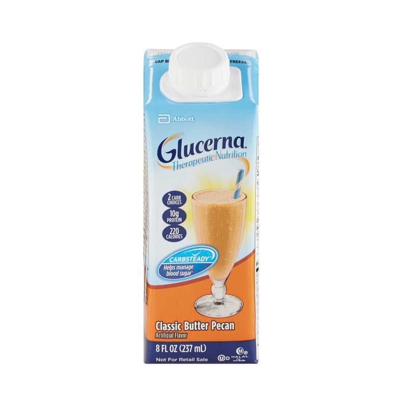 Glucerna® Butter Pecan Therapeutic Nutrition Shake, 8-Ounce Carton, Sold As 1/Each Abbott 64927