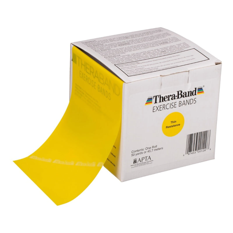 Theraband® Exercise Resistance Band, Yellow, 6 Inch X 50 Yard, X-Light Resistance, Sold As 1/Roll Performance 20120