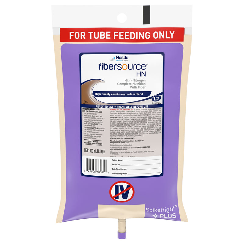 Fibersource® Hn Tube Feeding Formula, 33.8 Oz. Bag, Sold As 1/Each Nestle 10043900185887