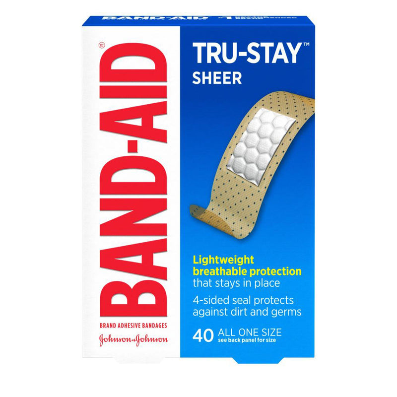 Band-Aid® Tru-Stay™ Adhesive Strip, 3/4 X 3 Inch, Sold As 40/Box J 08137004666