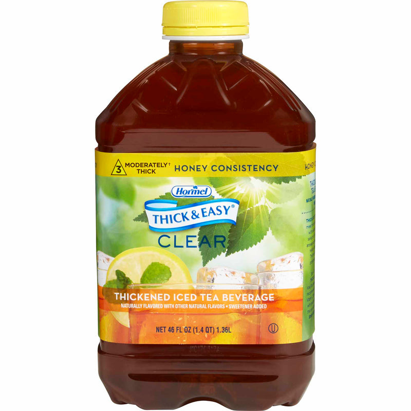 Thick & Easy® Clear Honey Consistency Iced Tea Thickened Beverage, 46-Ounce Bottle, Sold As 1/Each Hormel 45587