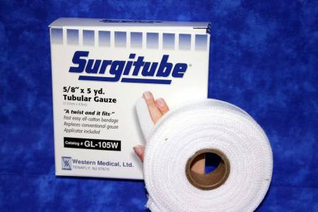 Surgitube® Tubular Retainer Dressing, 5/8 Inch X 5 Yard, Sold As 1/Each Gentell Gl105W