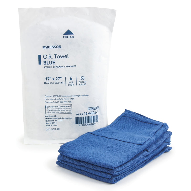 Mckesson Sterile Blue O.R. Towel, 17 X 27 Inch, Sold As 1/Pack Mckesson 16-6004-B