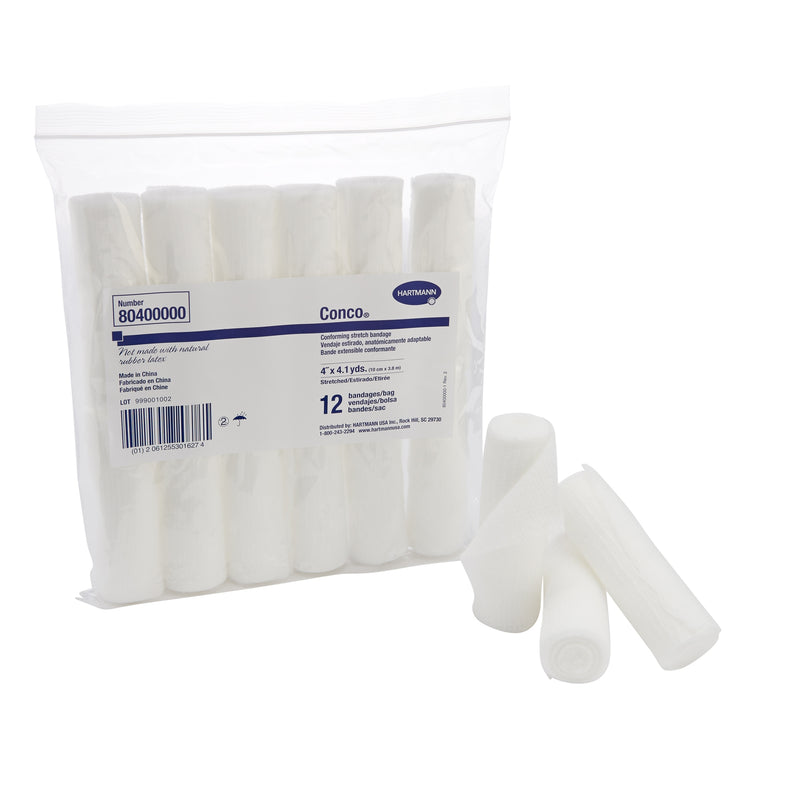 Conco® Nonsterile Conforming Bandage, 4 Inch X 4-1/10 Yard, Sold As 12/Box Hartmann 80400000