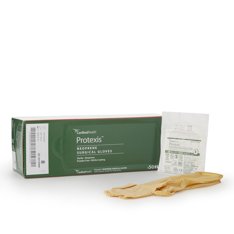 Protexis™ Polychloroprene Surgical Glove, Size 8, Ivory, Sold As 200/Case Cardinal 2D73Dp80
