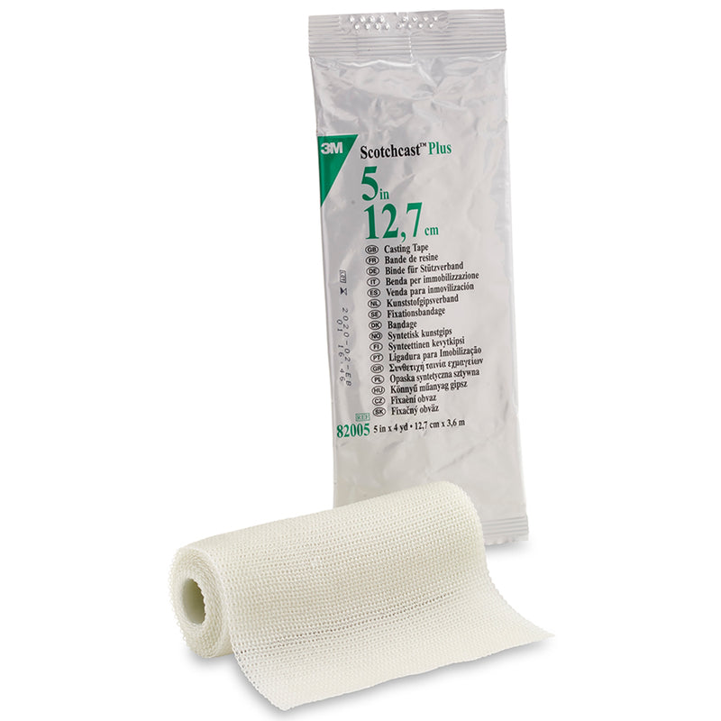 3M™ Scotchcast™ Plus Cast Tape, White, 5 Inch X 4 Yard, Sold As 1/Roll 3M 82005