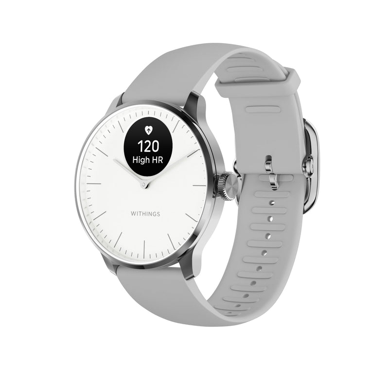 Withings Scanwatch Light Smart Watch, 37Mm, White, Sold As 1/Each Withings Hwa11-Model 3-All-Int