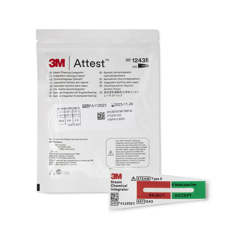 3M™ Attest™ Sterilization Chemical Integrator Strip, Sold As 1000/Case 3M 1243B