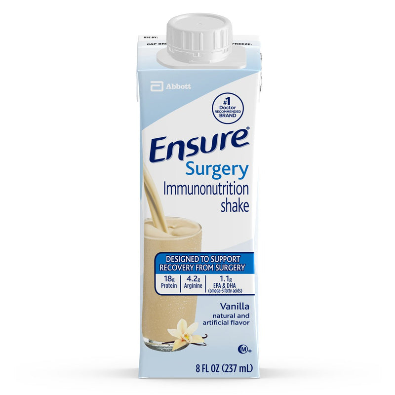 Ensure® Surgery Immunonutrition Shake, Vanilla, 8-Ounce Carton, Sold As 15/Case Abbott 66436