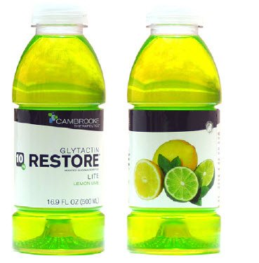 Glytactin® Restore Lite Lemon-Lime Beverage For Phenylketonuria (Pku), 16.9-Ounce Bottle, Sold As 1/Each Cambrooke 35013