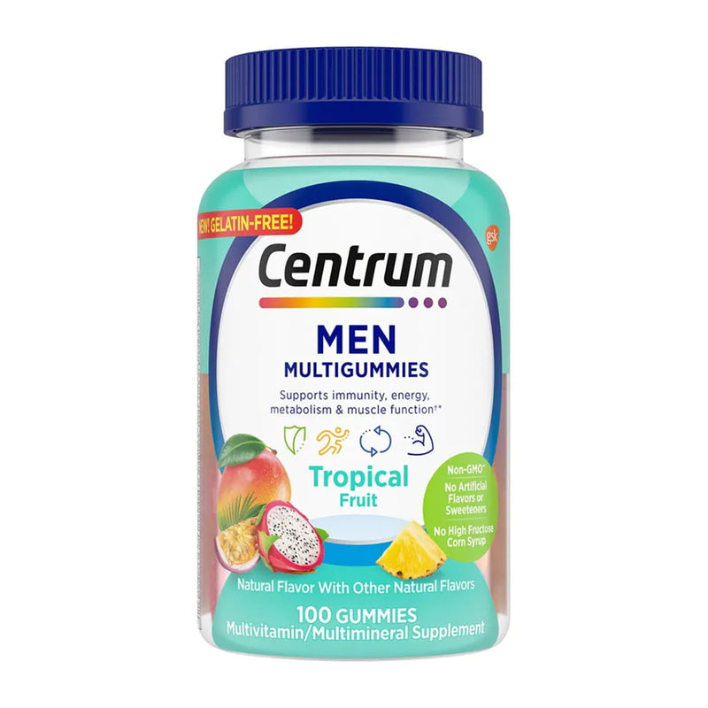 Centrum Men Multigummies Assorted Natural Fruit Flavors, Sold As 1/Bottle Glaxo 30573128635