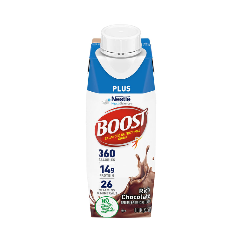 Boost Plus® Chocolate Balanced Nutritional Drink, 8-Ounce Carton, Sold As 24/Case Nestle 00043900651422