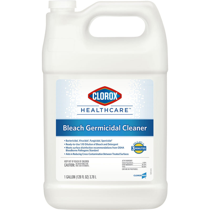 Clorox® Healthcare® Bleach Germicidal Cleaner, 1 Gal Jug, Sold As 4/Case The 68978