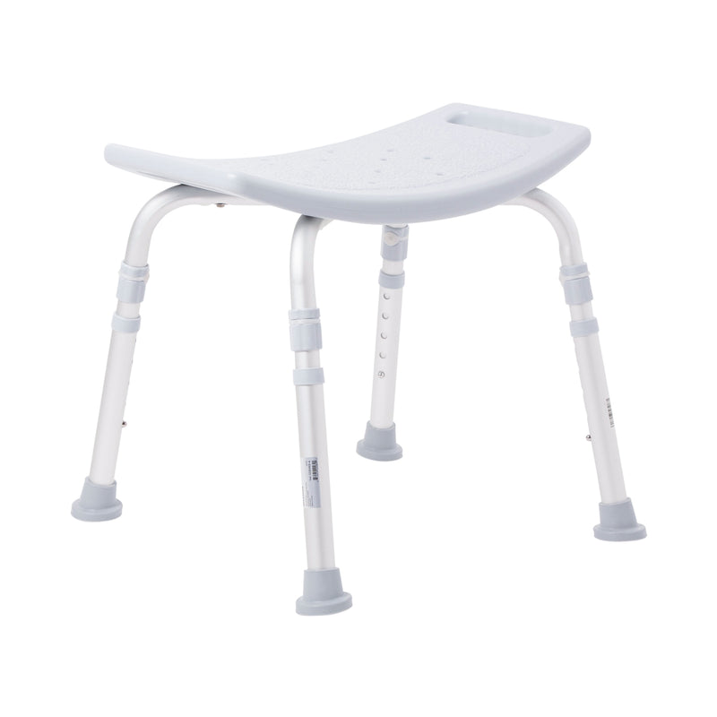 Mckesson Aluminum Bath Bench Without Backrest, 15½ – 19½ Inch, Gray, Sold As 4/Case Mckesson 146-12203Kd-4