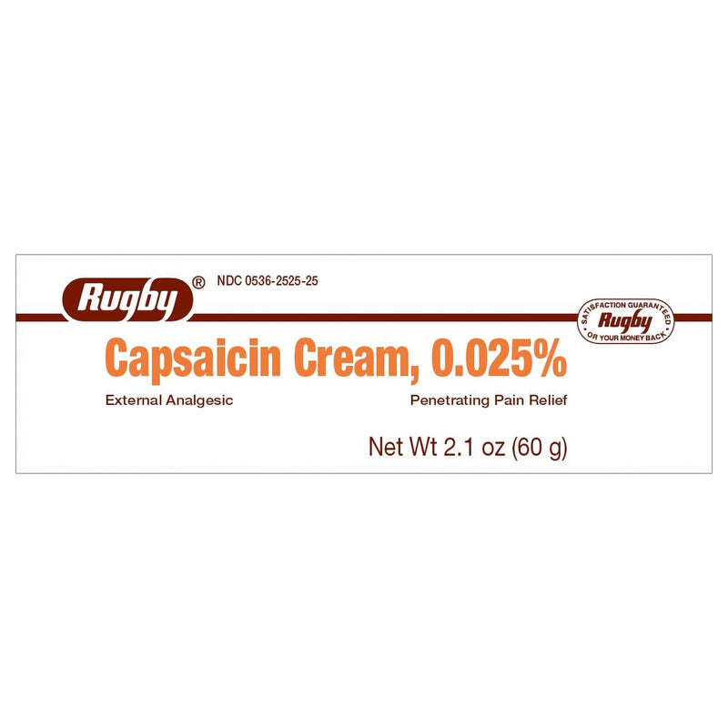 Rugby® Capsaicin Topical Pain Relief, 2.1-Ounce Tube, Sold As 1/Each Major 00536252525