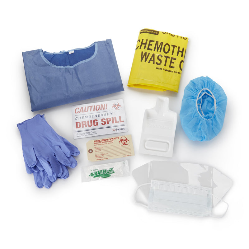 Spill Kit, Chemotherapy (12/Cs), Sold As 1/Each Safetec 49725