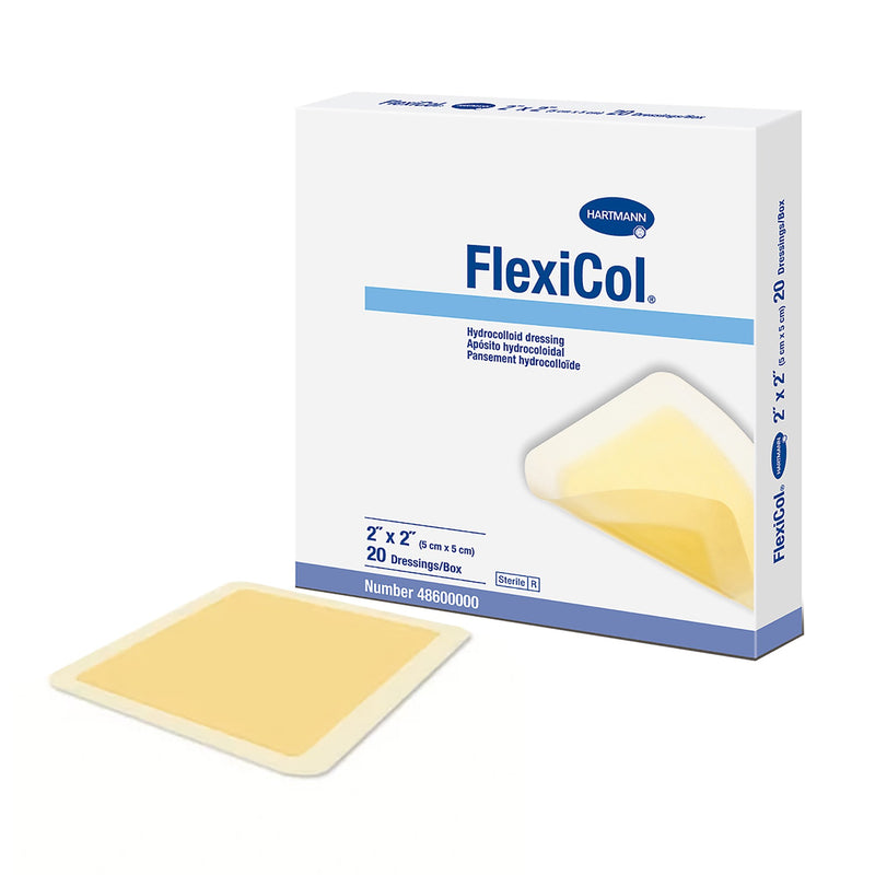 Flexicol® Hydrocolloid Dressing, 2 X 2 Inch, Sold As 20/Box Hartmann 48600000