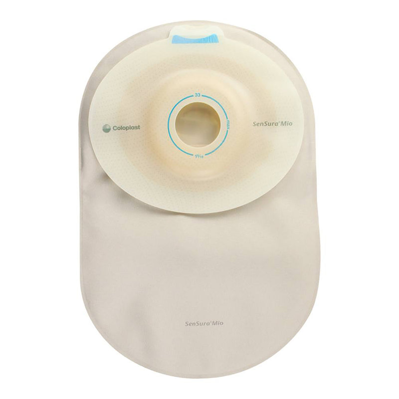 Sensura® Mio Convex One-Piece Closed End Opaque Filtered Ostomy Pouch, 8¼ Inch Length, 1½ Inch Stoma, Sold As 10/Box Coloplast 16334