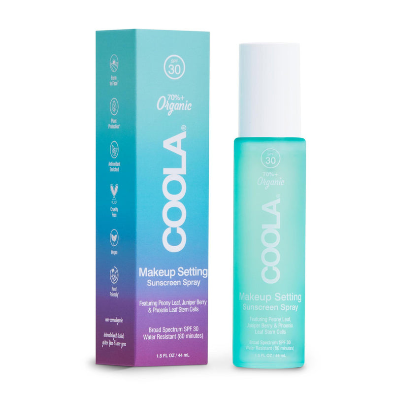 Sunscreen Coola® Makeup Setting Spray Spf 30 Liquid 1.5 Oz. Bottle, Sold As 1/Each Coola Cl10068