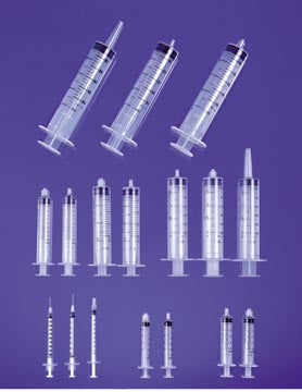 Exel Luer Slip Syringes. Syringe, Luer Slip, 20-25Cc, With Cap, Eccentric, 50/Bx, 10 Bx/Cs (24 Cs/Plt). Syringe Only 20Cc Luer Slip50/Bx 10Bx/Cs, Case