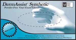 Innovative Dermassist® Vinyl Synthetic Powder-Free Exam Gloves. Glove Vinyl Exam Pf Xl 100/Bx10Bx/Cs (Syn), Case