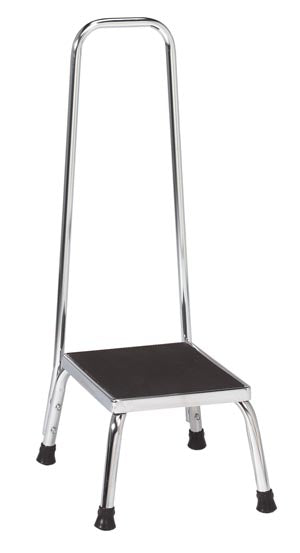 Brewer Step Stool. Step Stool, Single Step, Handrail, 350 Lb Weight Capacity, Height: 35¾". , Each