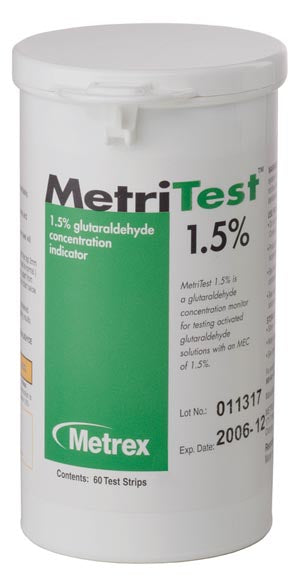 METREX METRITEST 1½, FOR 14 DAY USE LIFE, 60 STRIPS/BOTTLE, 2 BTL/CS   1/CASE 10-303 