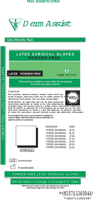 Innovative Dermassist® Surgical Powder-Free Gloves. Glove Surgical Dermassist Stsz 8.5 Pf 50Pr/Bx 4Bx/Cs(Spfs), Case