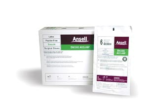 Ansell Encore® Acclaim™ Powder-Free Latex Surgical Gloves. Glove Surgical Encore Acclaimpf Sz 5 1/2 50Pr/Bx 4Bx/Cs, Case