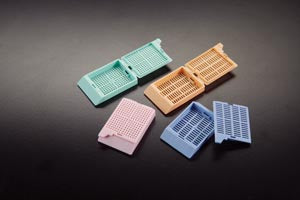 Simport Unisette™ Tissue Cassette W/Lid. Tissue Processing/Embeddingcass W/Lid Tan 500/Bx3Bx/Cs, Case