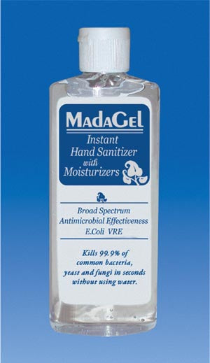 Mada Skin Cleansers. Madagel Instant Hand Sanitizer Gel, 4 Oz Squeeze Bottle, 24/Cs. , Case