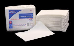 Dukal Dry Wash Cloths. Dry Wash Cloth, 10" X 13", 50/Bg, 10 Bg/Cs. Wash Cloth Dry 10X13 Ns50/Bg 10Bg/Cs, Case